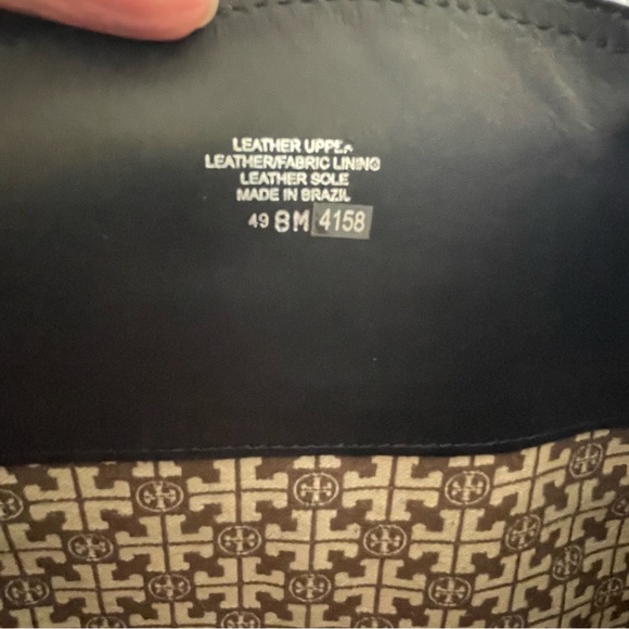 Tory Burch Blaire Tall Riding Boot Black Leather Size 8 - Picture 10 of 11